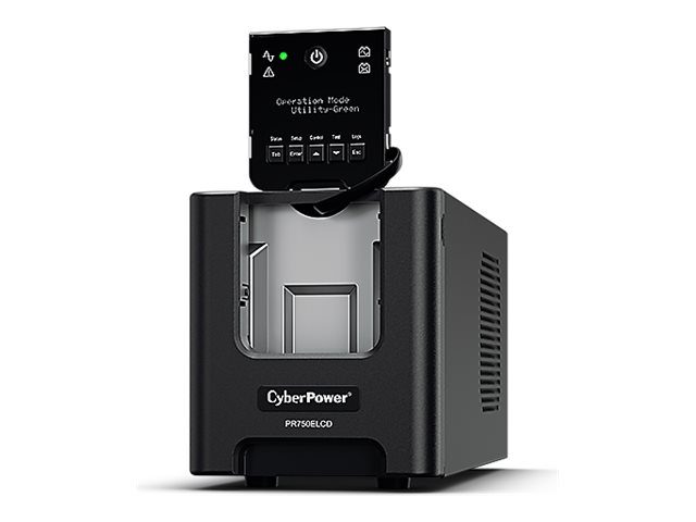 CYBERPOWER PR750ELCD Line-Interactive 750VA/675W Sinsuwelle AVR LCD Ausgang(6) IEC RS232 USB HID EPO SNMP (Opt)EnergyStar SMT750i