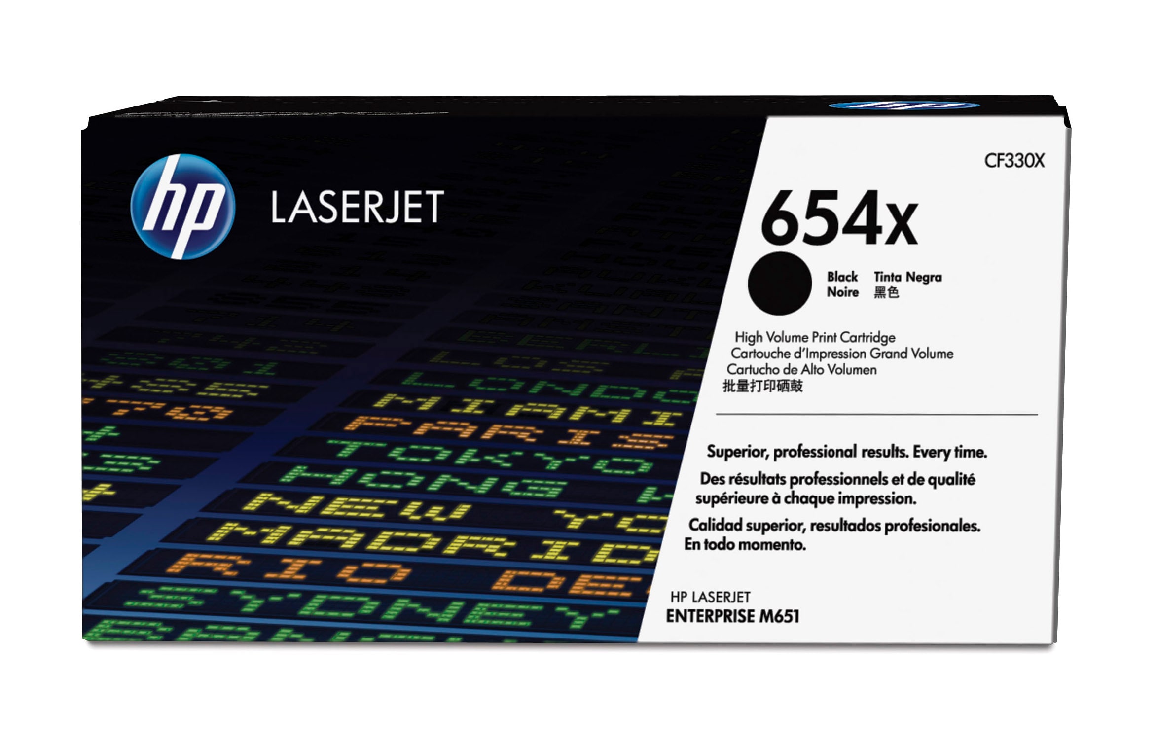 HP 654X LaserJet Tonerpatrone schwarz hohe Ergiebigkeit