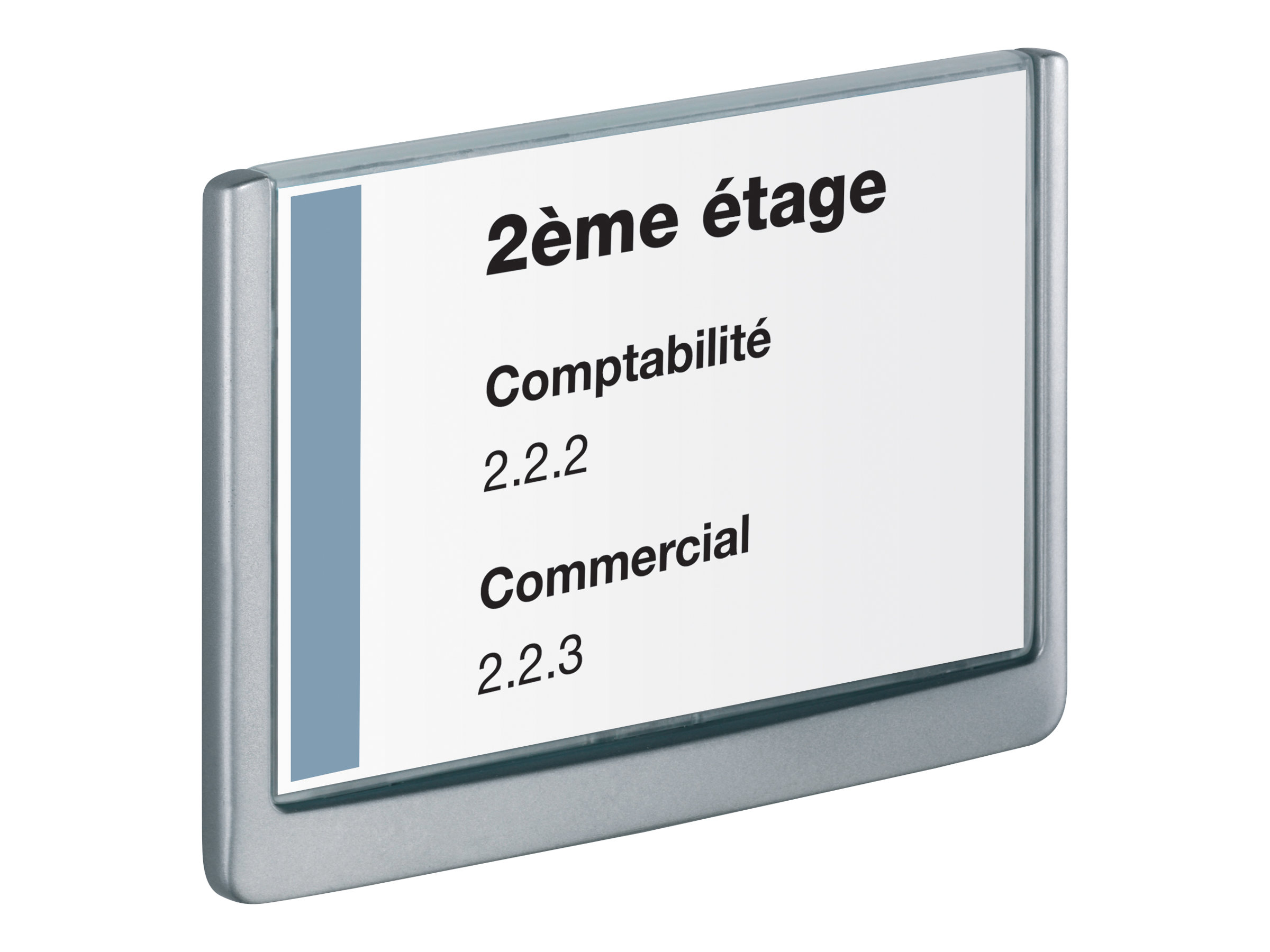 DURABLE TÃ¼rschild CLICK SIGN Kunststoff grau DIN A5 quer