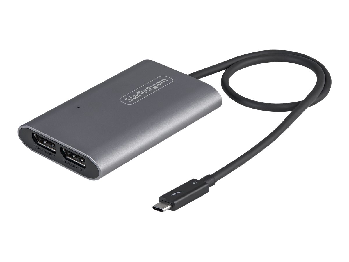 STARTECH.COM Thunderbolt 3 to Dual DisplayPort Adapter DP 1.4 - Dual 4K 60Hz or Single 8K/5K TB3 to DP Video Adapter Mac/Windows STARTECH.COM Thunderbolt 3 to Dual DisplayPort Adapter DP 1.4 - Dual 4K 60Hz or Single 8K/5K TB3 to DP Video Adapter Mac/Windows
