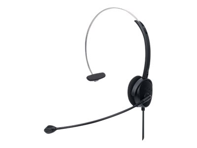 MANHATTAN Mono USB-Headset Ohraufliegend On-Ear Ohrmuschel einseitig kabelgebunden USB-A-Stecker Lautstärkeregelung schwarz