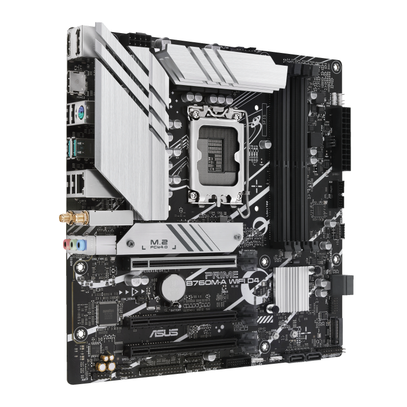 ASUS PRIME B760MA WIFI D4 LGA 1700 4xDDR4 microATX 4xSATA MB 1xHDMI 21 1xDP 14 1xDSub 2xM2