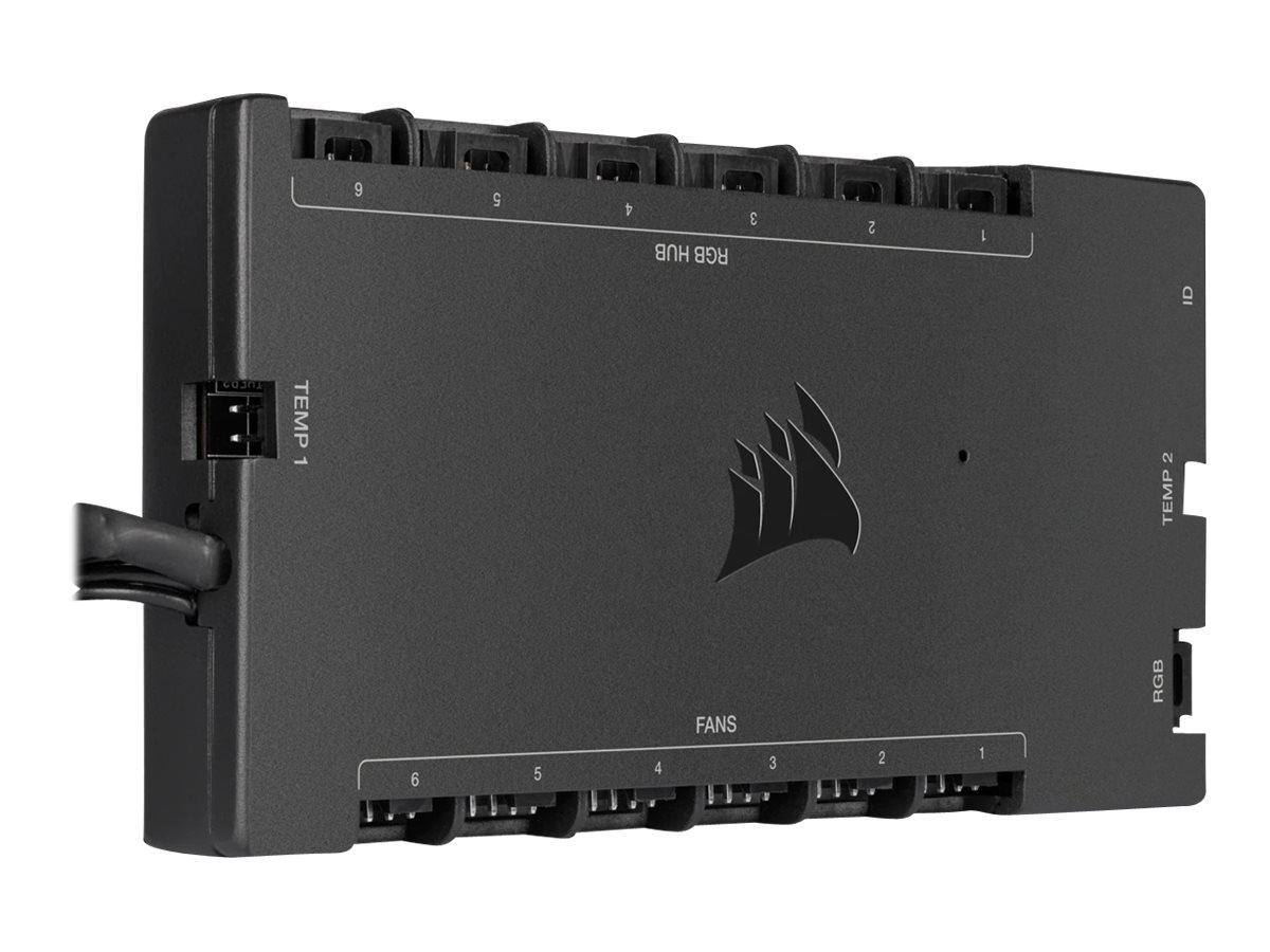 Corsair Commander Core XT RGB LED Controller + Fan Hub - schwarz