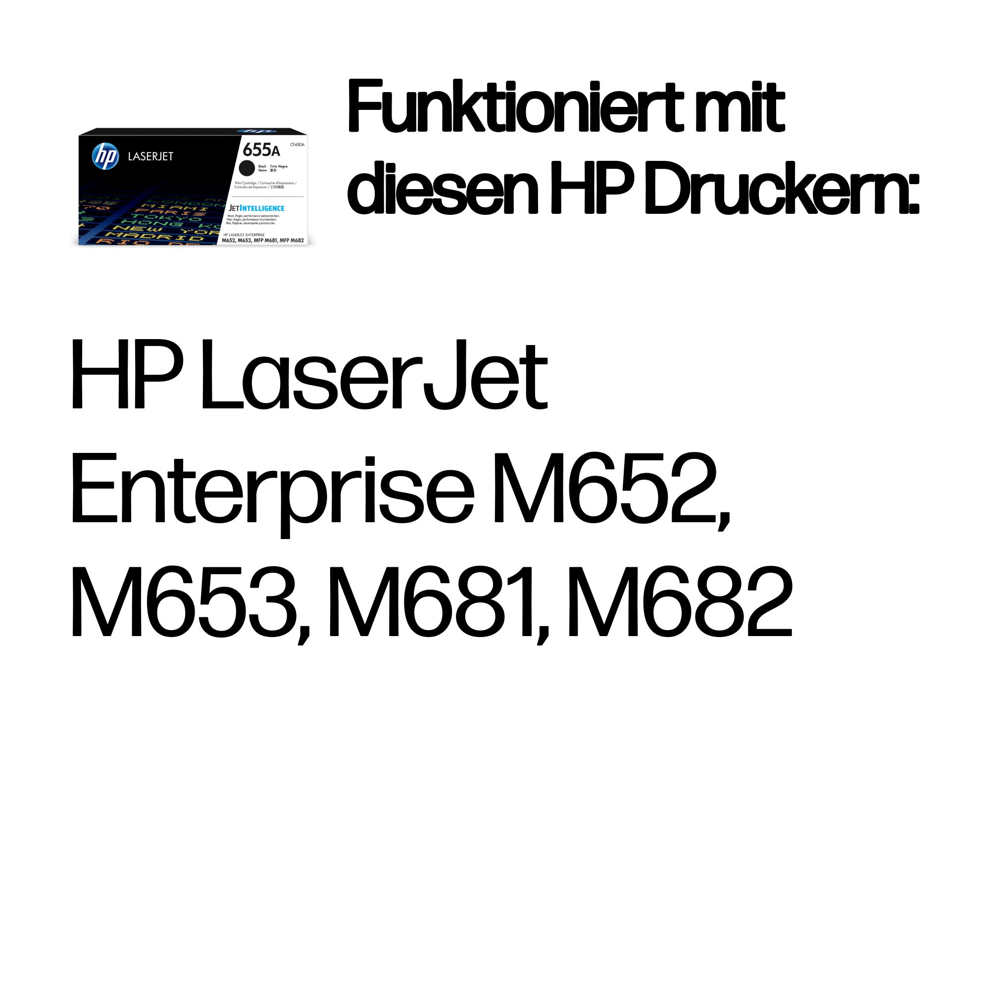 HP 655A Tonerkartusche Schwarz