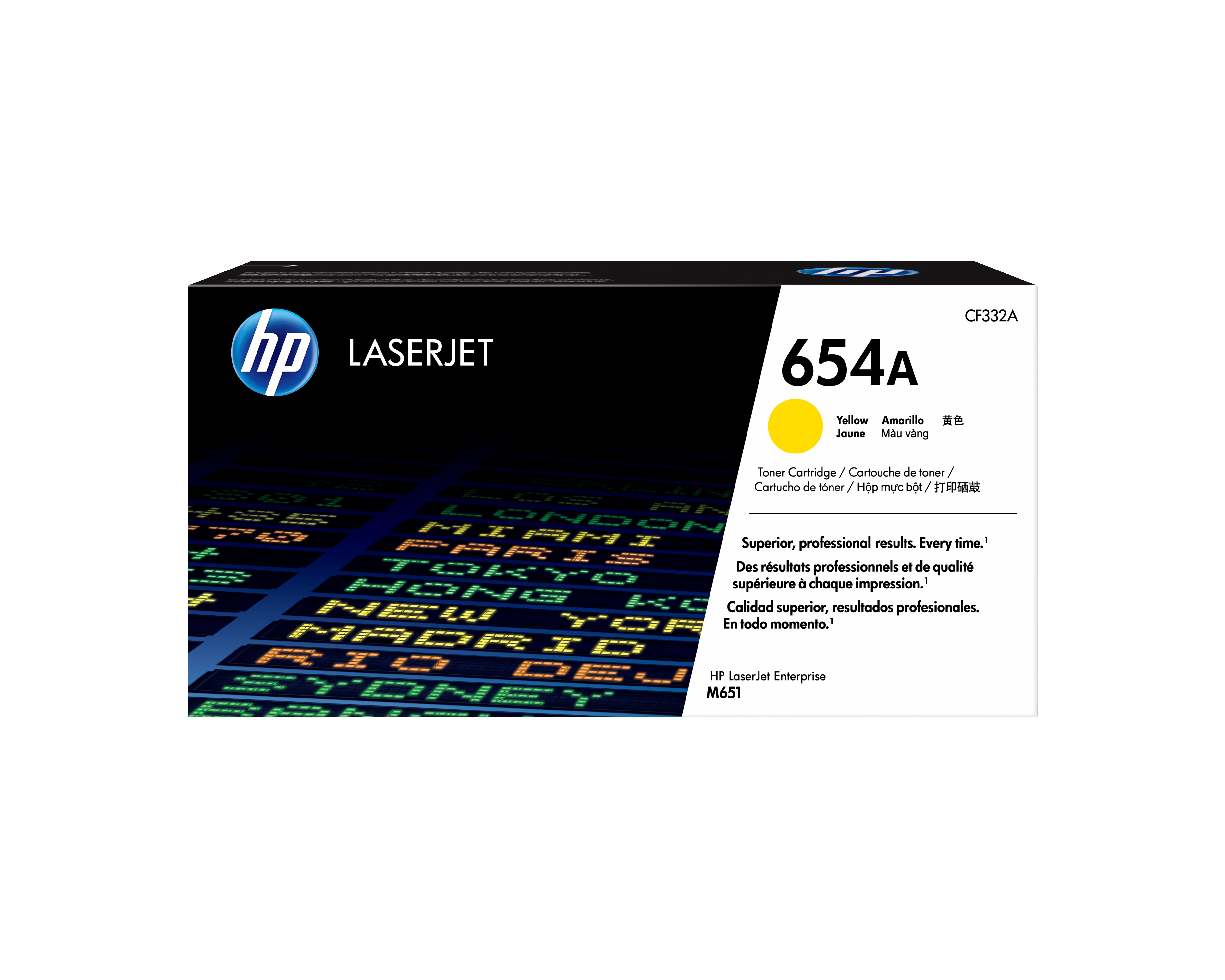 HP 654A LaserJet Tonerpatrone Gelb