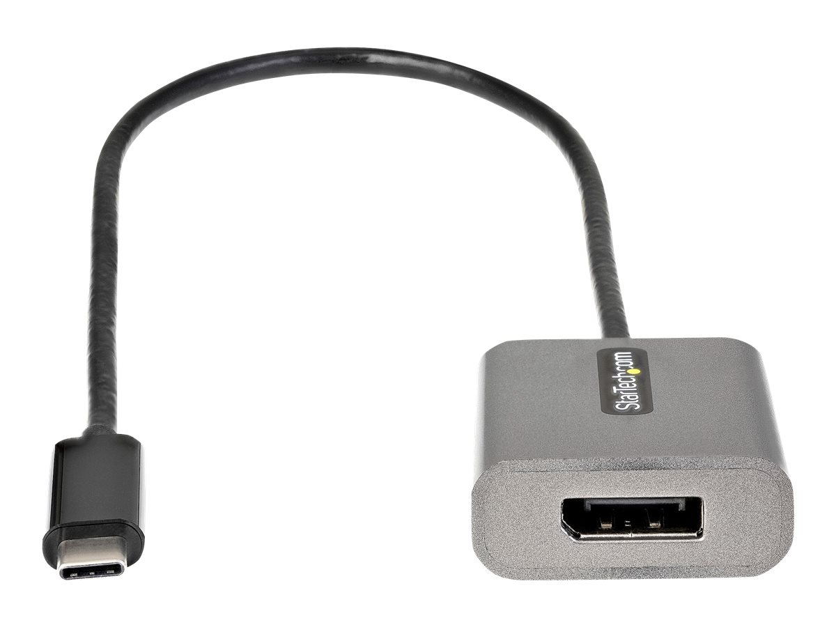 STARTECH.COM USB-C auf DisplayPort Adapter - 8K/4K 60Hz DisplayPort 1.4 Dongle - Kompatibel mit Thunderbolt 3 - 30cm Kabel