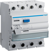 Hager FI-Schutzschalter CFA425D 4polig 25/0,3A Hager FI-Schutzschalter CFA425D 4polig 25/0,3A