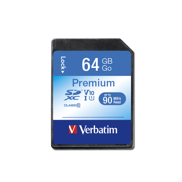 VERBATIM PREMIUM U1 SDXC KARTE 64GB