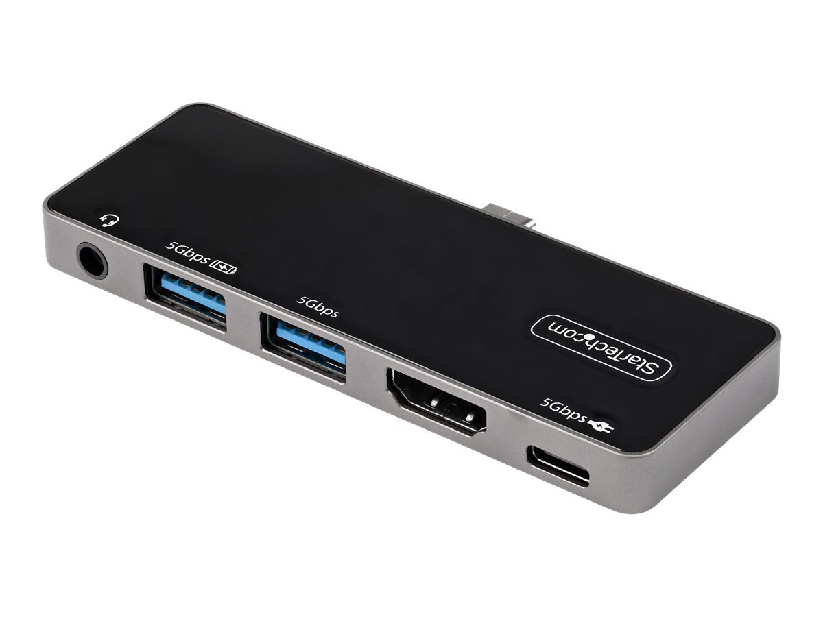 StarTech.com USB-C Digital AV-Multiport-Adapter - USB-C auf 4K 60Hz HDMI 2.0, USB-C Power Delivery 100W Pass-Through, 3-Port USB 3.0 Hub - USB-C Mini Dock - Portable USB Typ-C Travel Dock (DKT30ICHPD)