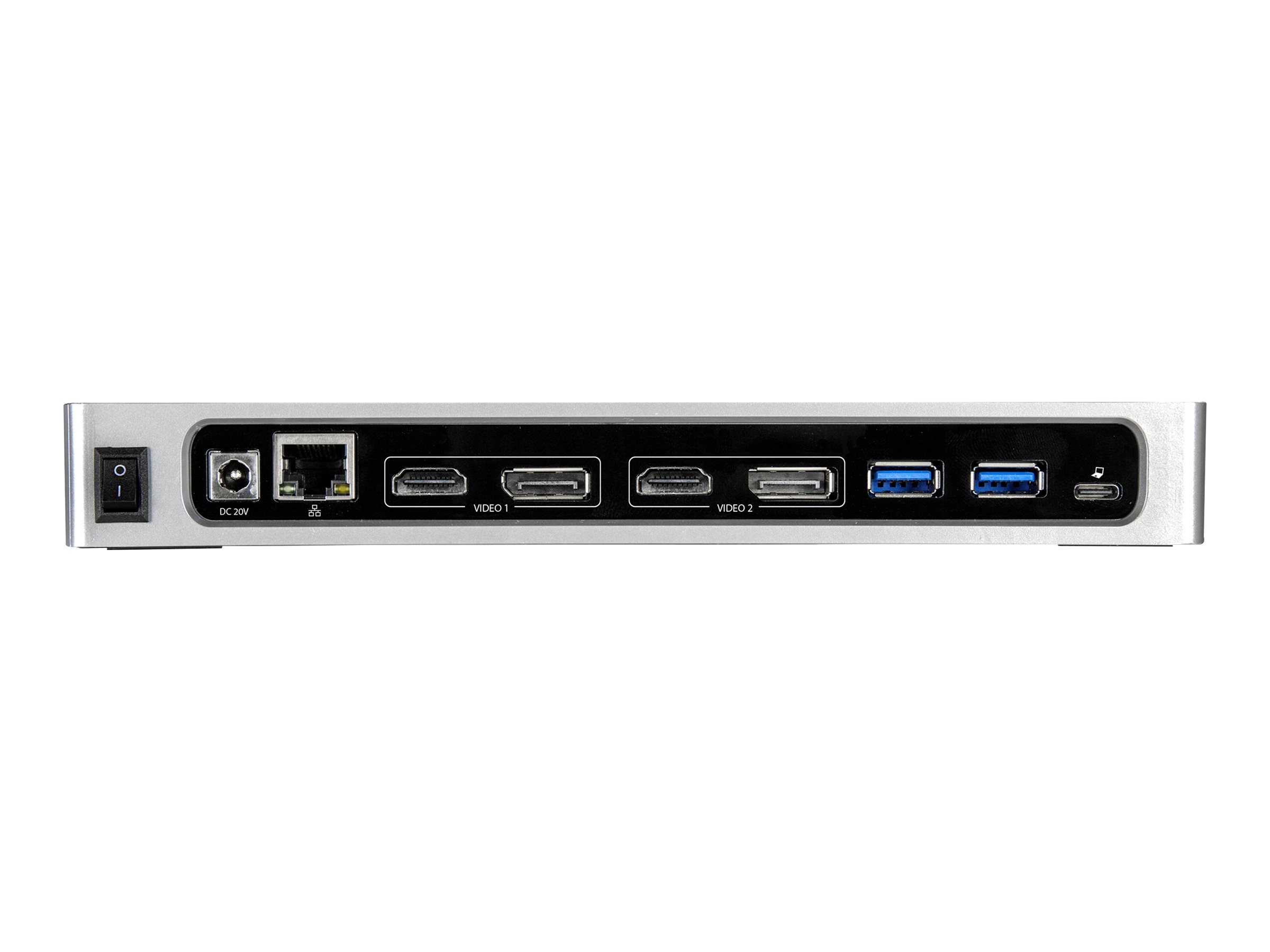STARTECH.COM USB 3.0 Docking Station - USB-C - Dual HDMI or DP - Dual 4K - For Windows - 6 USB Ports - Laptop Docking Station