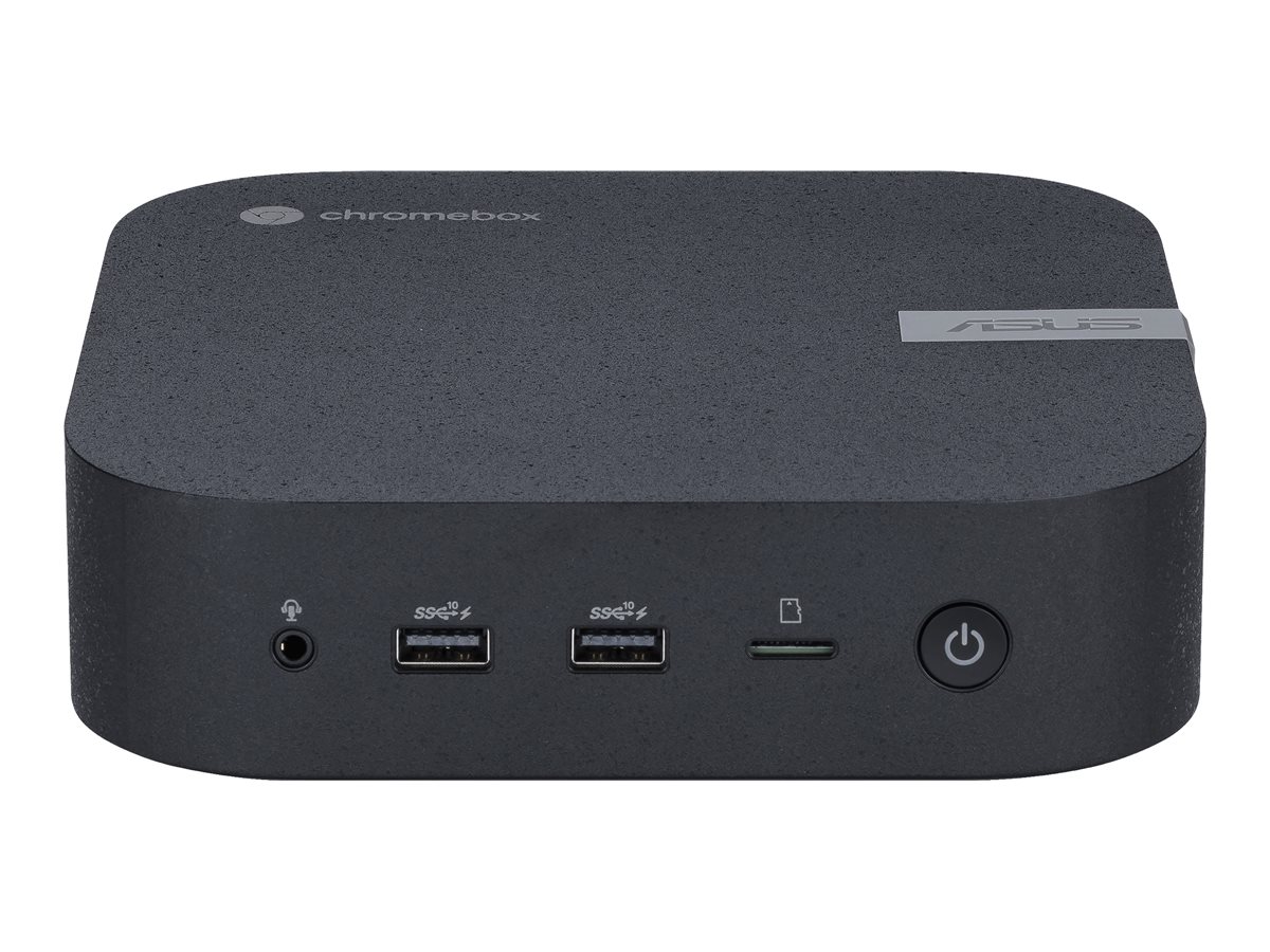 ASUS Chromebox 5 SC002UN - Mini-PC - 1 x Celeron 7305 / 1.1 GHz - RAM 4 GB - SSD 128 GB - NVMe - UHD Graphics - 1GbE, 2.5GbE, Bluetooth 5.2, Wi-Fi 6E - WLAN: Bluetooth 5.2, 802.11a/b/g/n/ac/ax (Wi-Fi 6E)