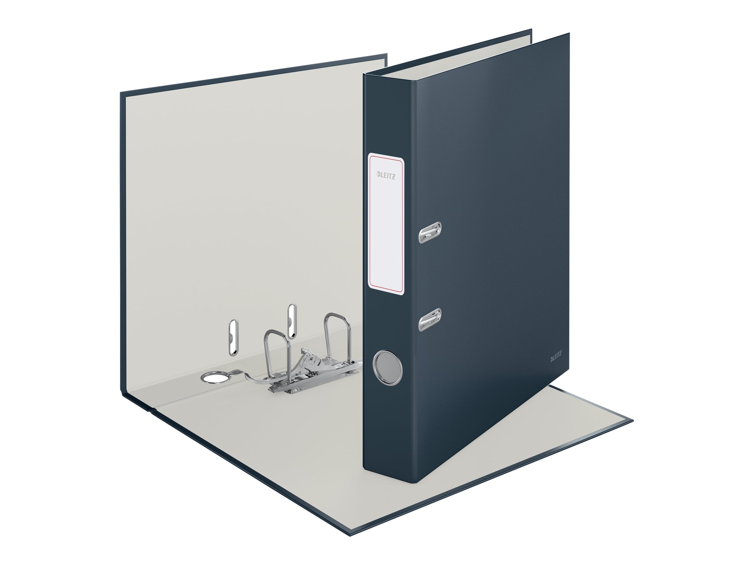 LEITZ Cosy Soft-Touch Ordner samtgrau stabile Pappe 5,2 cm DIN A4