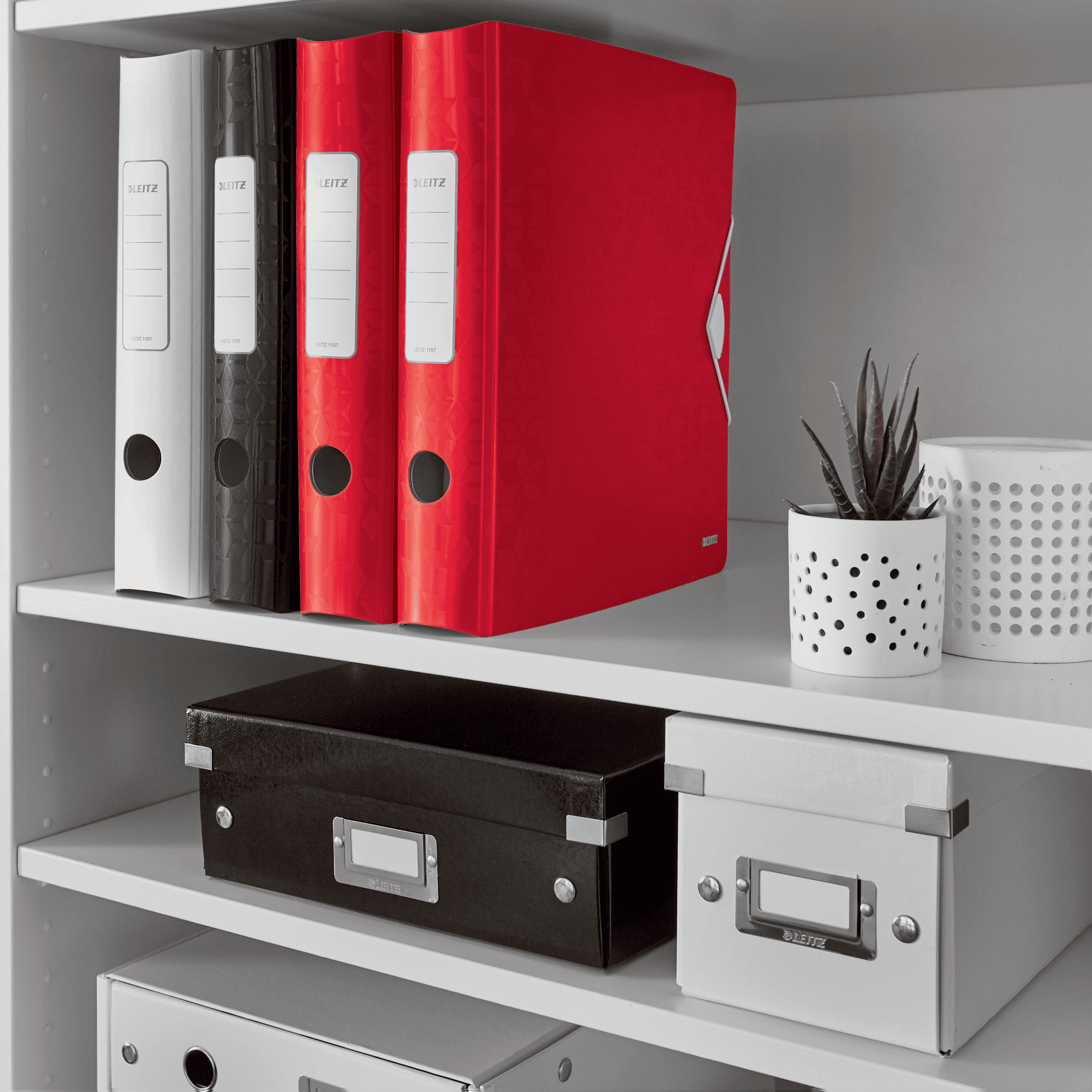 LEITZ Active WOW 1107 Ordner rot Kunststoff 6,5 cm DIN A4, 1 St