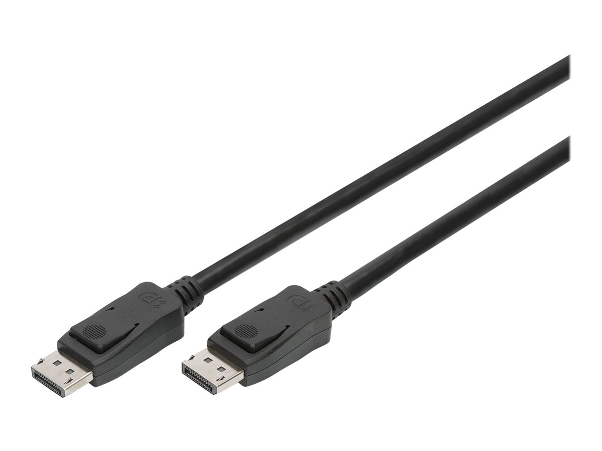 ASSMANN DisplayPort Kabel DP 10m Verriegelung Ultra HD 8K sw