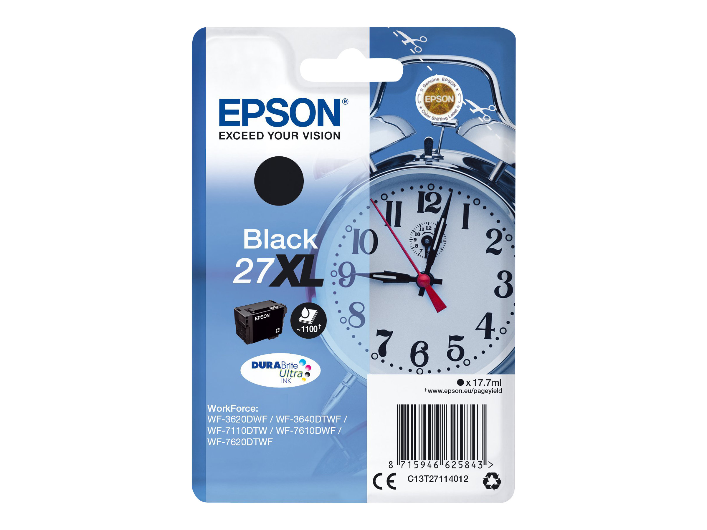 C13T27114012 EPSON WF Tinte black HC