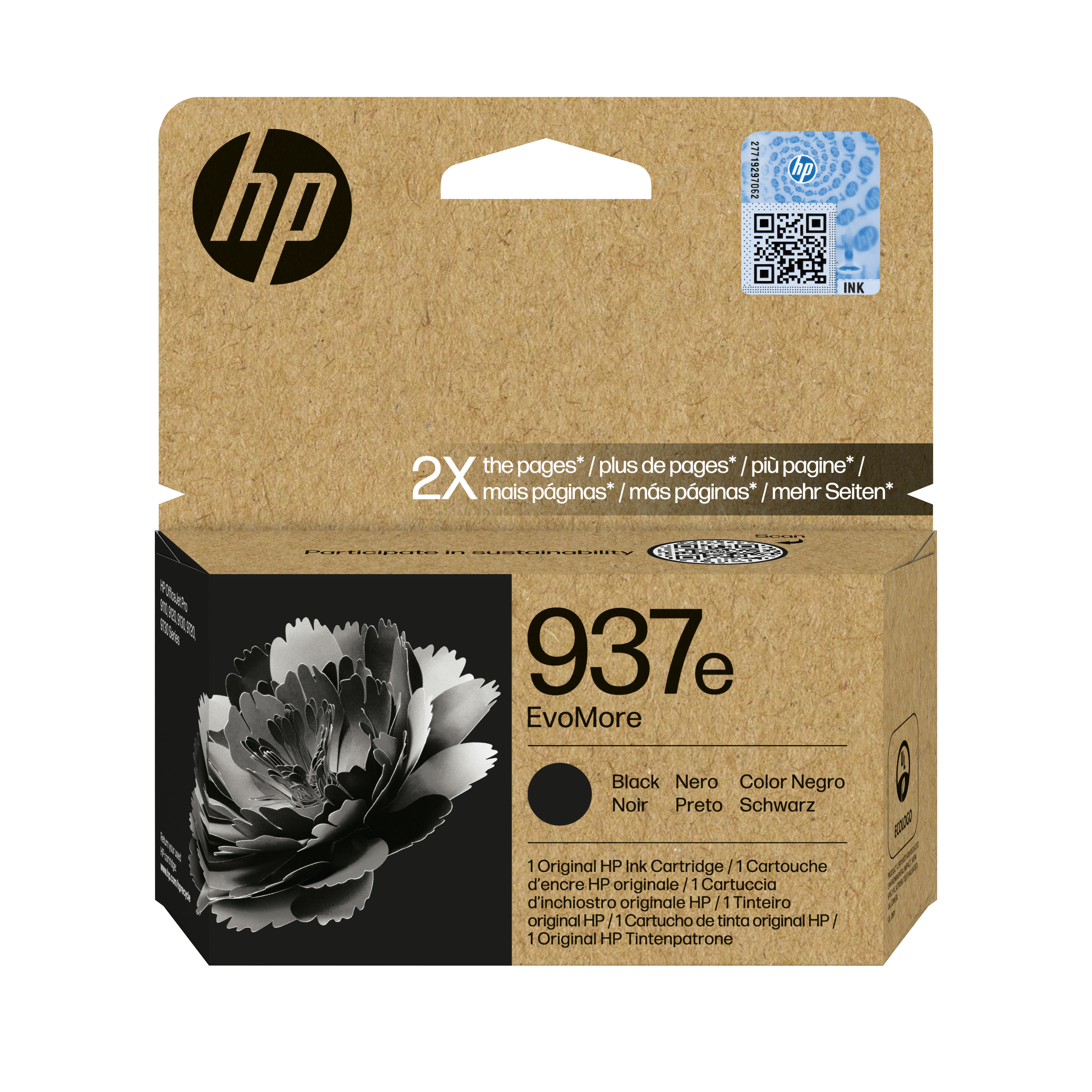 HP 937e EvoMore Schwarz
