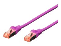 DIGITUS CAT 6 S/FTP Patchkabel, 2m, violet