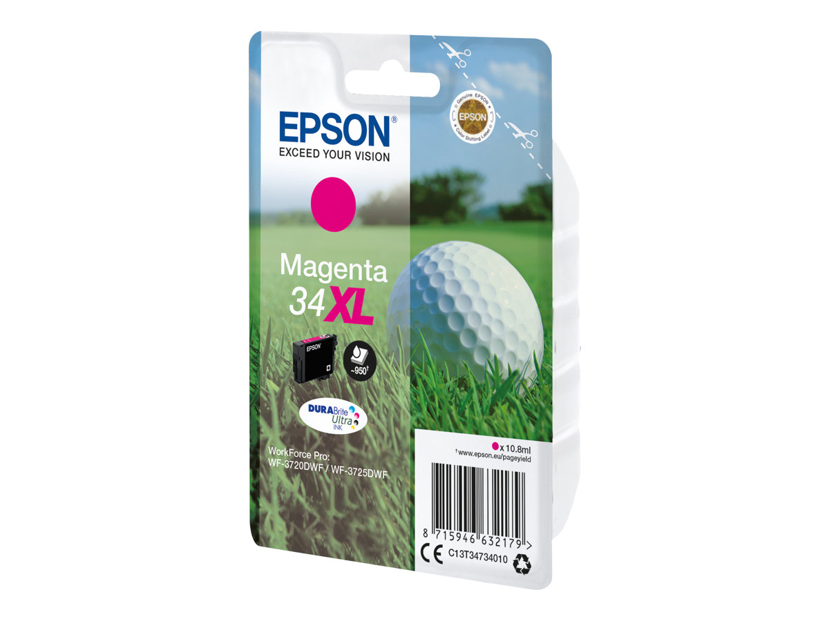 C13T34734010 EPSON WF Tinte magenta HC C13T34734010 EPSON WF Tinte magenta HC