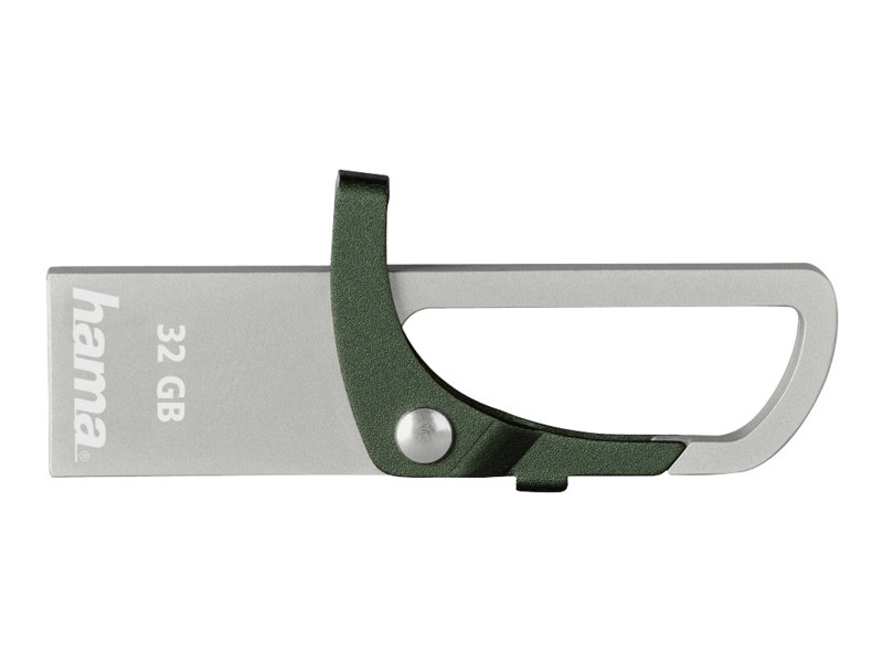 hama USB-Stick Hook-Style grün, silber 32 GB hama USB-Stick Hook-Style grün, silber 32 GB
