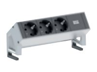 Bachmann DESK 2 Tischsteckdose 3-fach, Farbe: Inox Bachmann DESK 2 Tischsteckdose 3-fach, Farbe: Inox