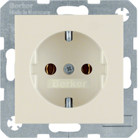 Berker Steckdose SCHUKO 47438982 weiss glänzend Berker Steckdose SCHUKO 47438982 weiss glänzend