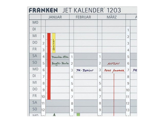 12 FRANKEN JK1203 Magnetbänder weià 19,1 x 69,5 cm 12 FRANKEN JK1203 Magnetbänder weià 19,1 x 69,5 cm