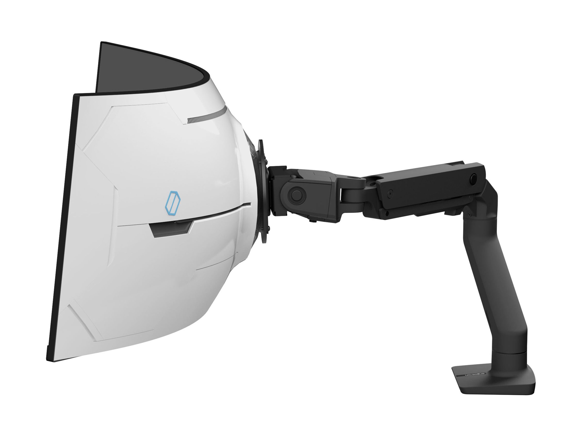 ERGOTRON HX Arm With Very Heavy Duty Pivot Desk Mount Black für 1000 R Curved Monitore