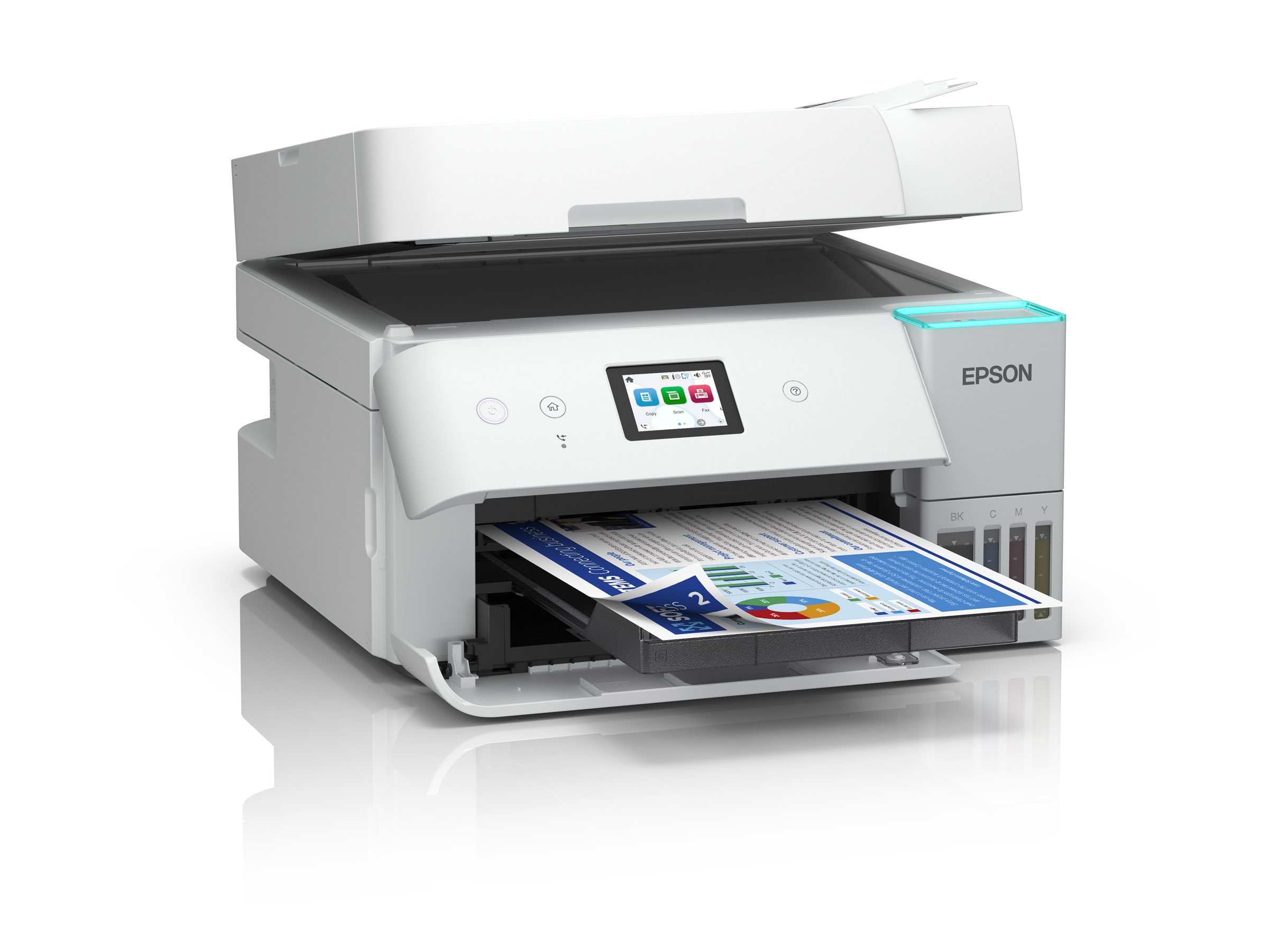 EPSON EcoTank ET4956 4 in 1 TintenstrahlMultifunktionsdrucker weiss