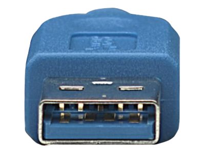 TECHLY USB3.0 Anschlusskabel blau 3m Stecker Typ A auf Stecker Typ Micro B
