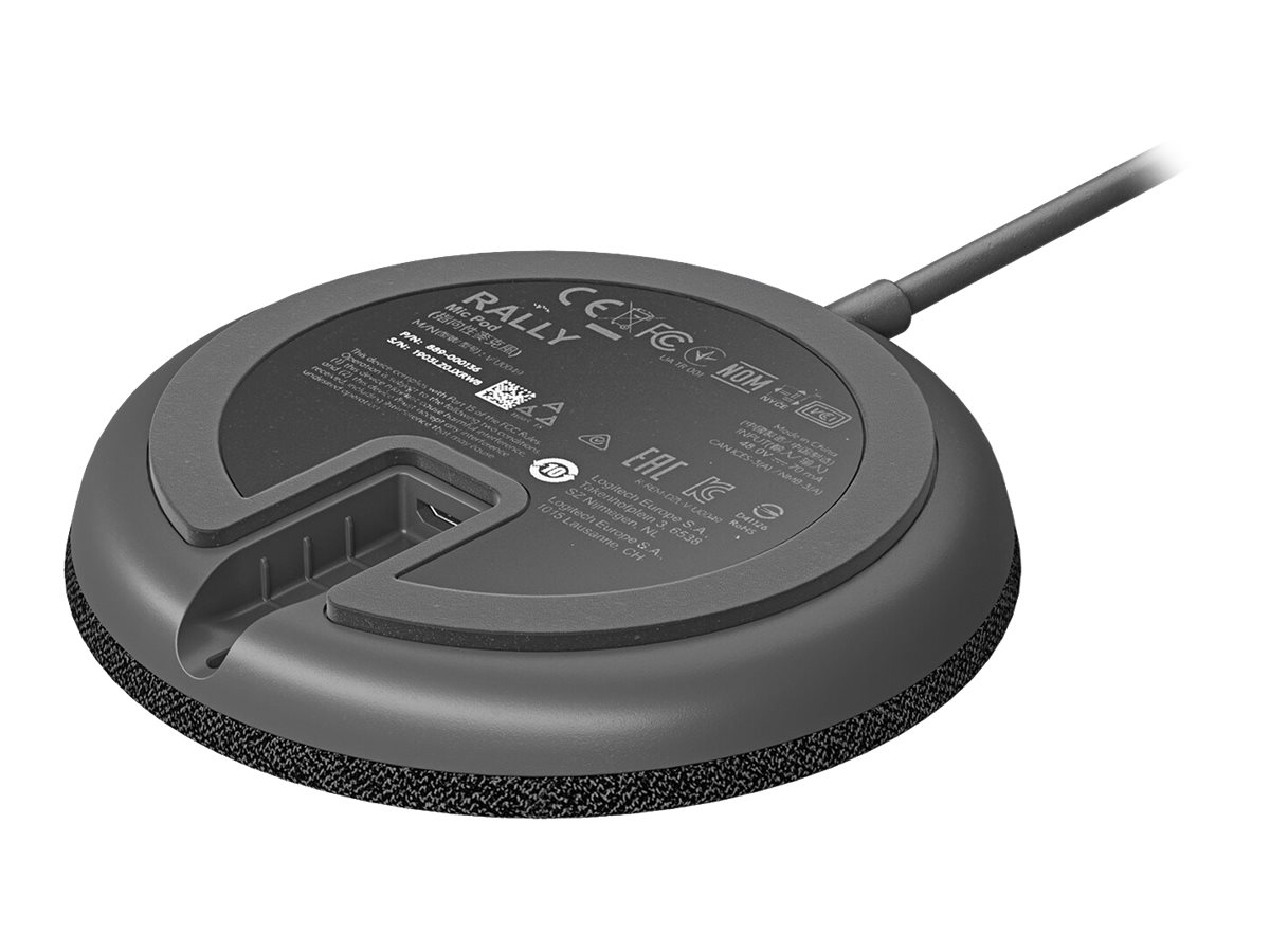 Logitech Rally Mic Pod Mikrofon Schwarz