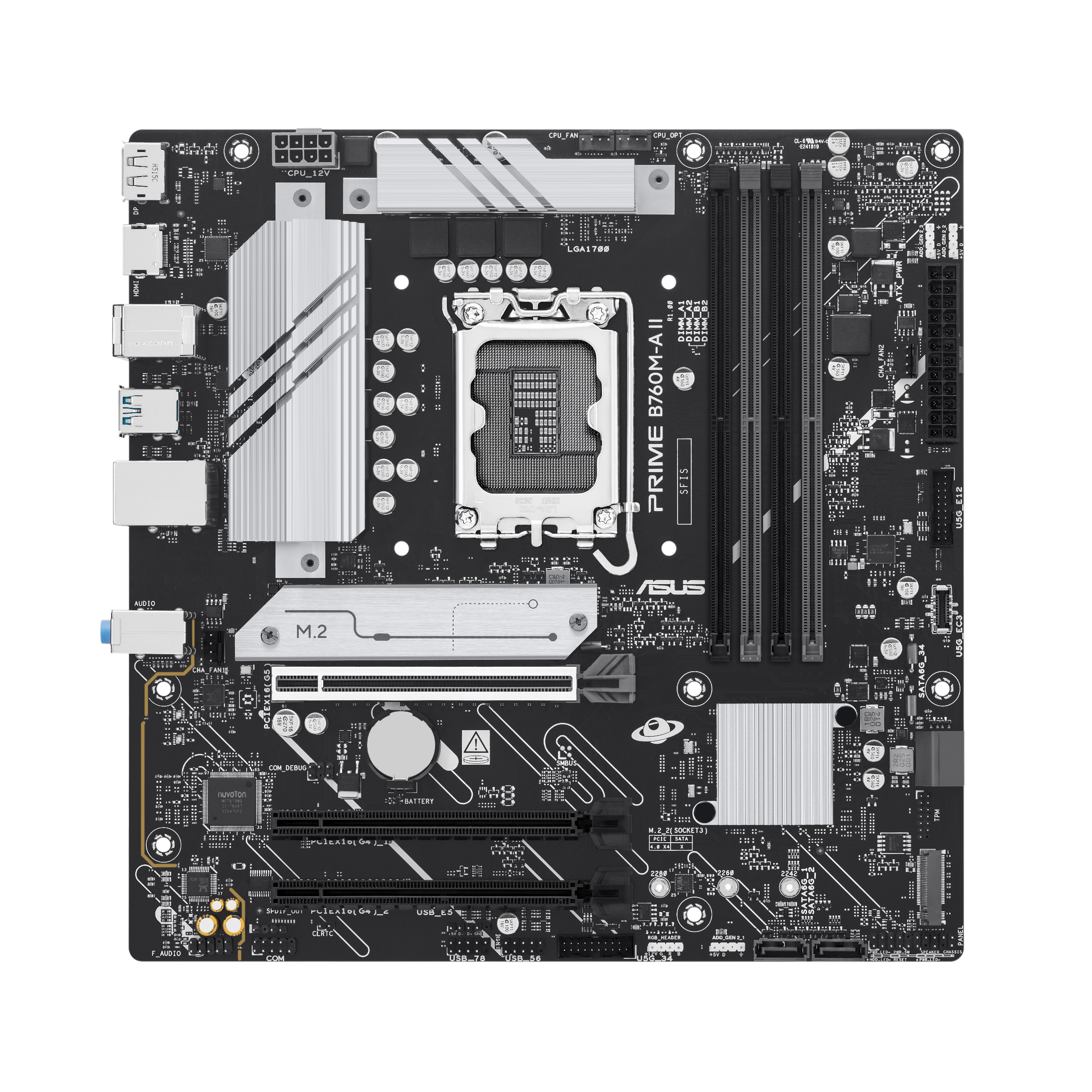 ASUS PRIME B760MA IICSM LGA 1700 mATX motherboard DDR5 PCIe 50 1xHDMI 1xDP 2xM2 4xSATA