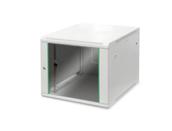 DIGITUS 9HE Wandgehäuse Dynamic Basic 505 05x600x600mm Farbe Grau RAL 7035 inkl. hinterer Profilschienen