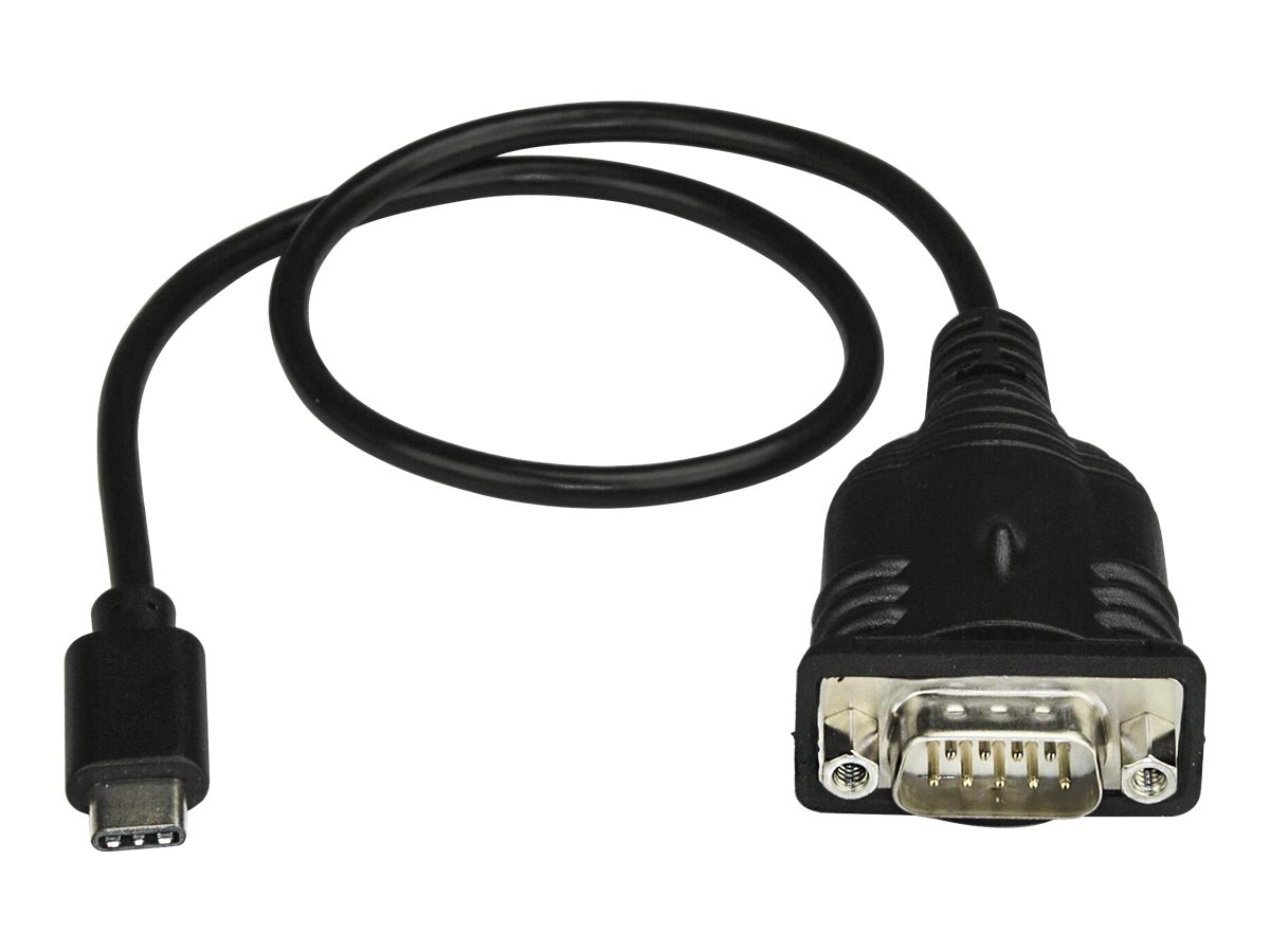StarTech.com USB-C auf Seriell Adapter - USB C zu RS232 Kabel - USB Typ C auf DB9 Kabeladapter - Windows / MacOS / Linux kompatibel - Kabel USB / seriell - DB-9 zu 24 pin USB-C - 40 cm