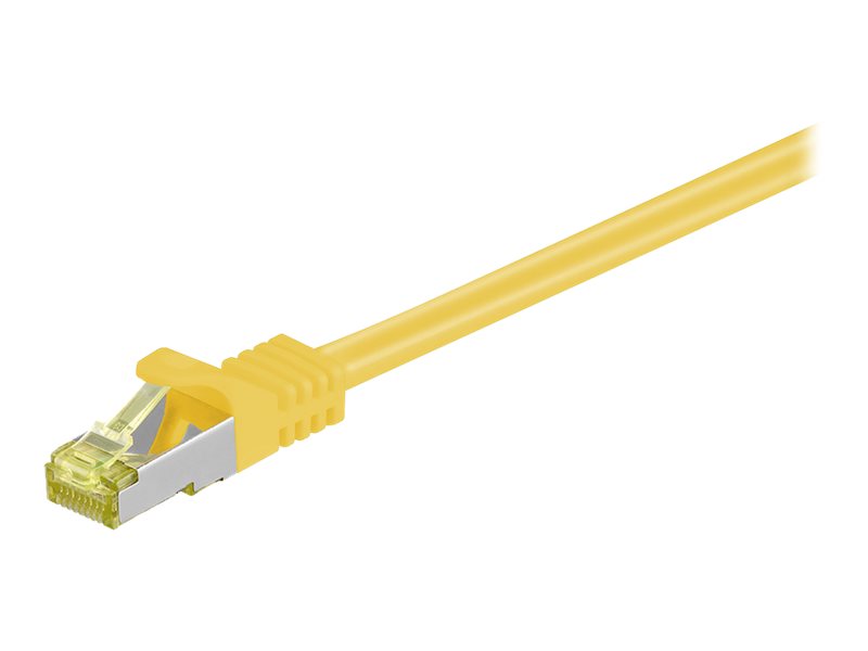 goobay RJ45 Netzwerkkabel 0,25 m gelb bis zu 10,00 GbitSek bis zu 500 MHz, 1 St