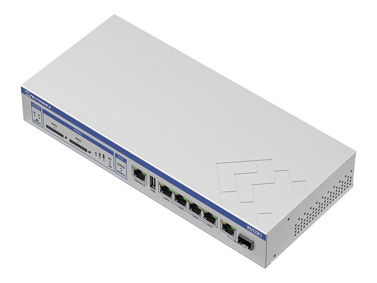 TELTONIKA NETWORKS RUTXR1 Enterprise SFP 4G/LTE rackable Router TELTONIKA NETWORKS RUTXR1 Enterprise SFP 4G/LTE rackable Router