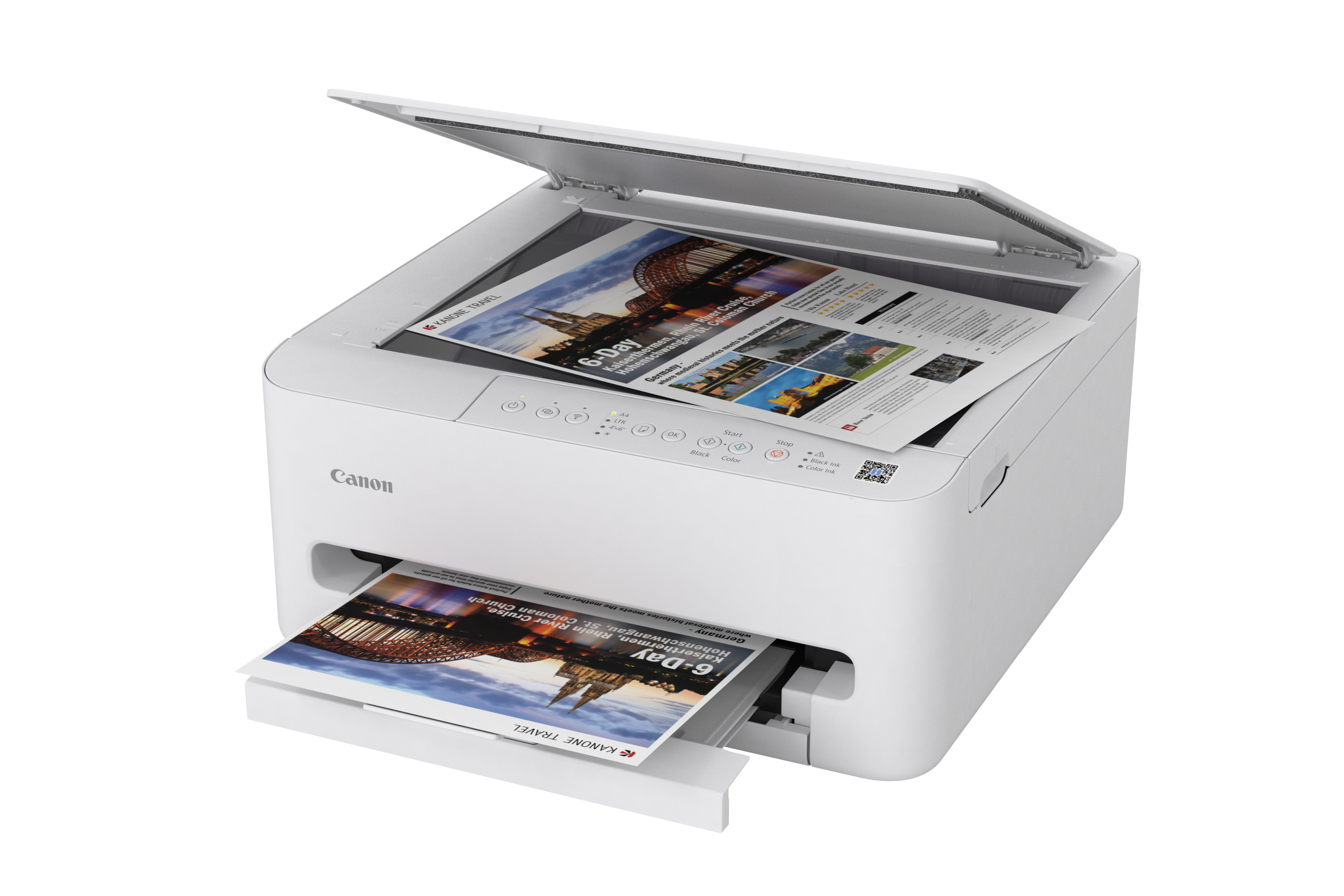 Canon PIXMA TS4150i 3 in 1 TintenstrahlMultifunktionsdrucker weiß