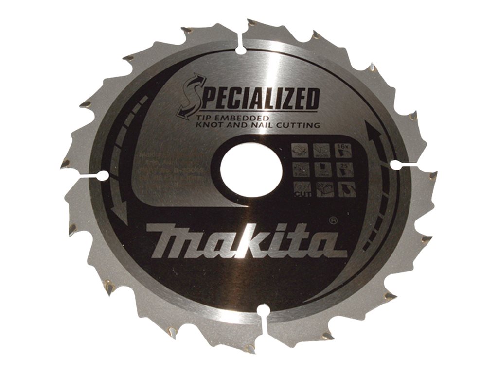 makita B-33043 SPECIALIZED KreissÃ¤geblatt 185,0 mm, 16 ZÃ¤hne