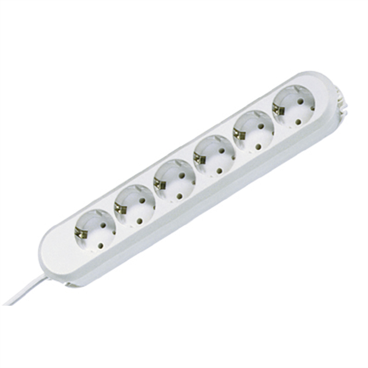 Bachmann Steckdosenleiste SMART 6-fach, weiss 3,0m, ohne Schalter Bachmann Steckdosenleiste SMART 6-fach, weiss 3,0m, ohne Schalter