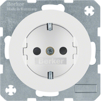 Berker Steckdose SCHUKO 47232089 polarweiss glänzend Berker Steckdose SCHUKO 47232089 polarweiss glänzend