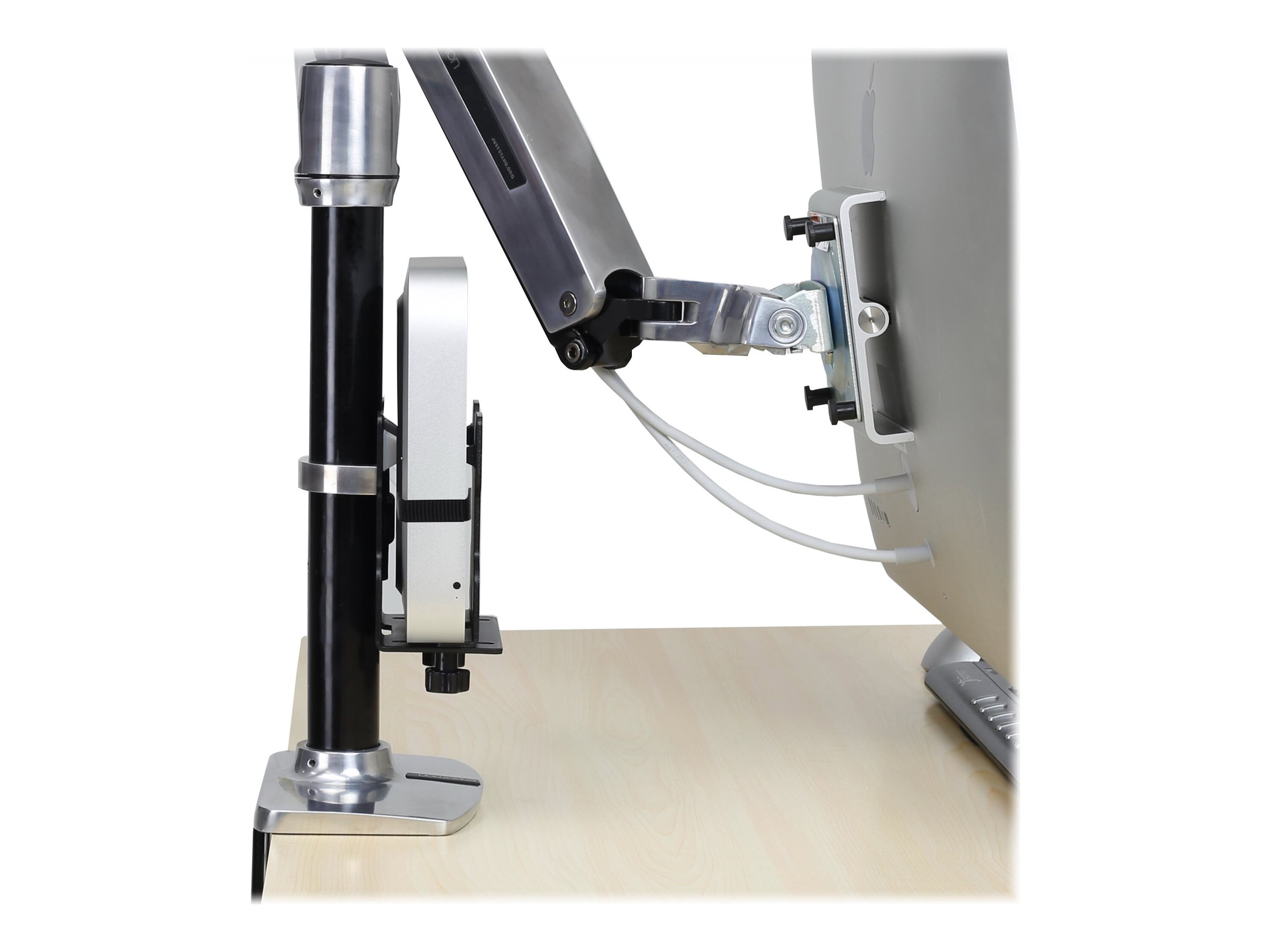 ERGOTRON universal ThinClientHalter schwarz VESA MISD 100x100 75x75mm belastbar bis max 2,7kg auch fuer kleine CPU Mac mini etc