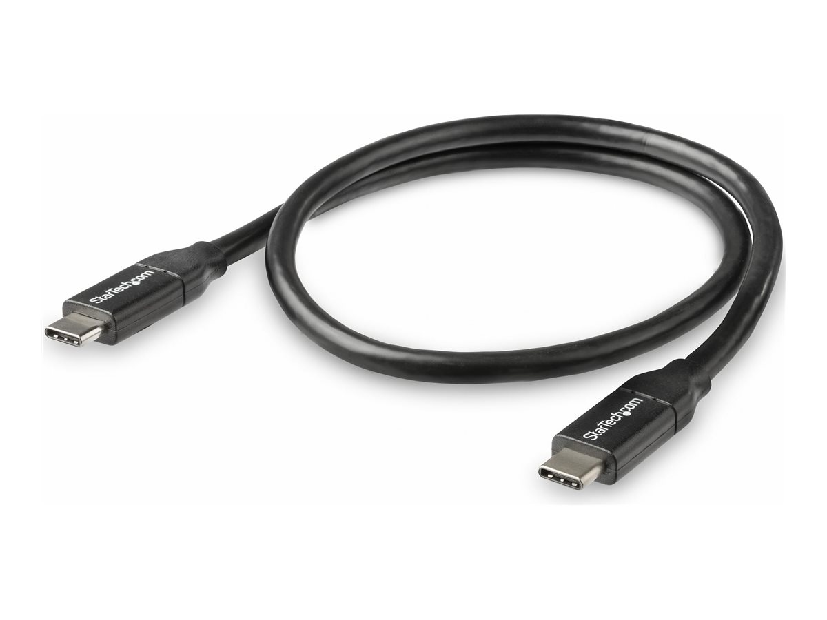 STARTECH.COM USB C to USB C Cable - 1.5 ft / 0.5m - 5A PD - White - USB 2.0 - USB-IF Certified - USB Type C Cable - Charging Cable