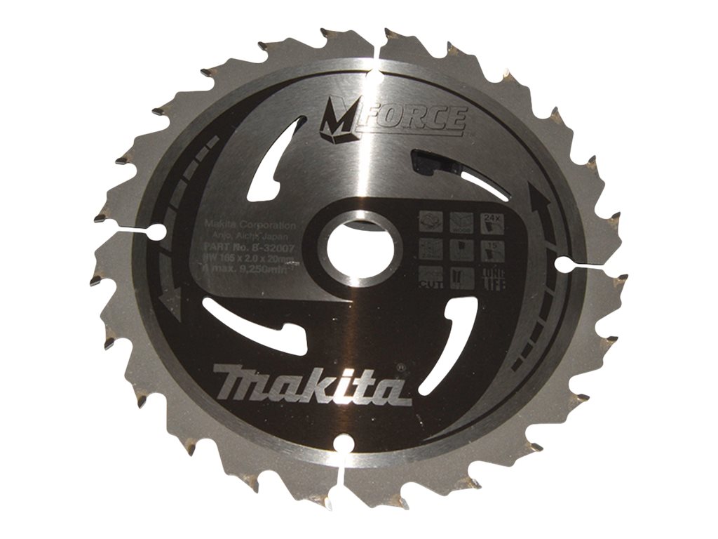 makita B-32007 M-FORCE Kreissägeblatt 165,0 mm, 24 Zähne makita B-32007 M-FORCE Kreissägeblatt 165,0 mm, 24 Zähne