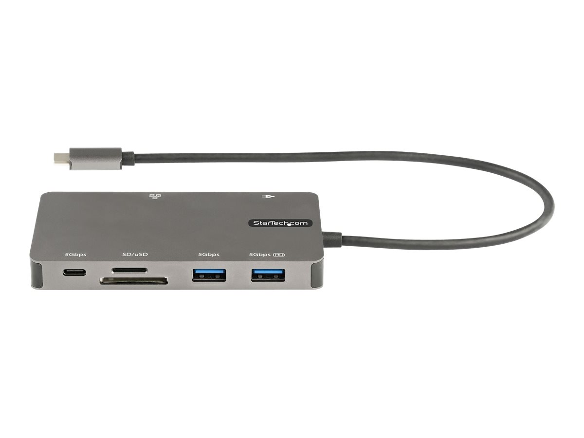 STARTECH.COM USB-C Multiport Adapter USB C auf HDMI 4K 30Hz/VGA Reiseadapter/Docking station USB 3.0 Hub 100W PD SD/Micro SD GbE STARTECH.COM USB-C Multiport Adapter USB C auf HDMI 4K 30Hz/VGA Reiseadapter/Docking station USB 3.0 Hub 100W PD SD/Micro SD GbE