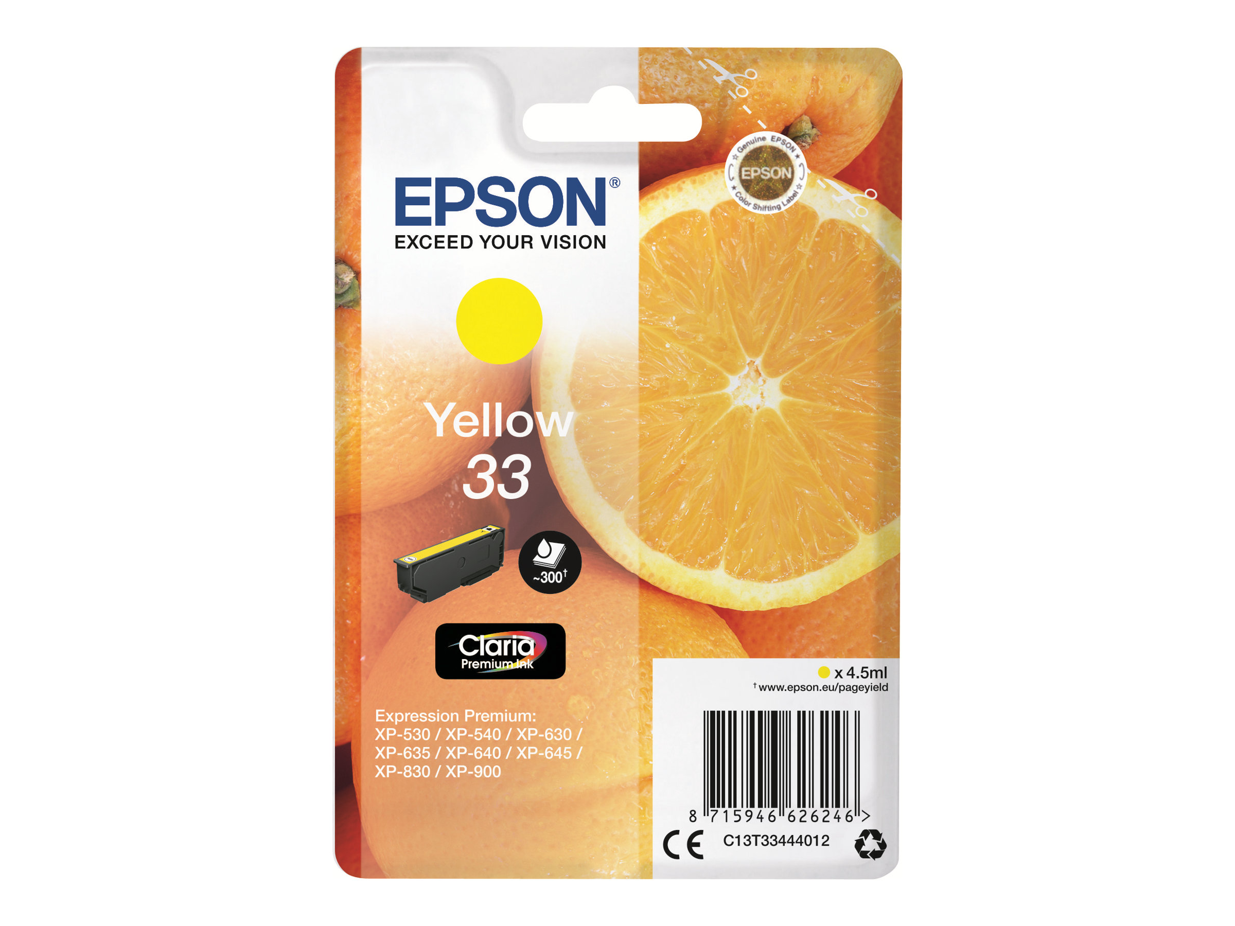 C13T33444012 EPSON XP Tinte yellow ST C13T33444012 EPSON XP Tinte yellow ST