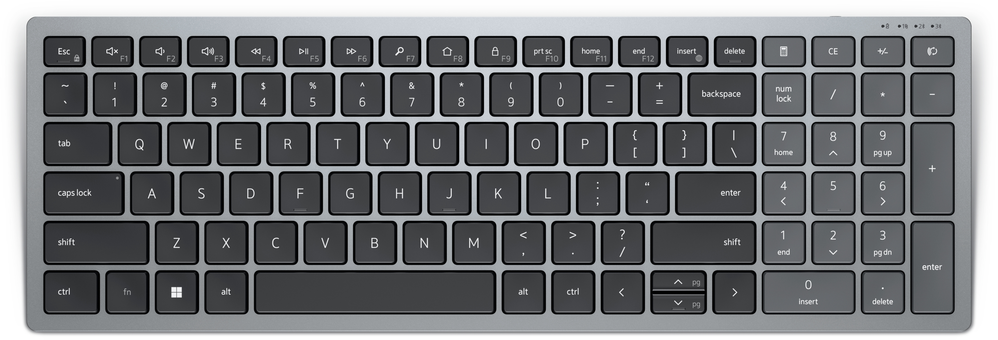 DELL Compact MultiDevice Wireless Keyboard KB740 German QWERTZ
