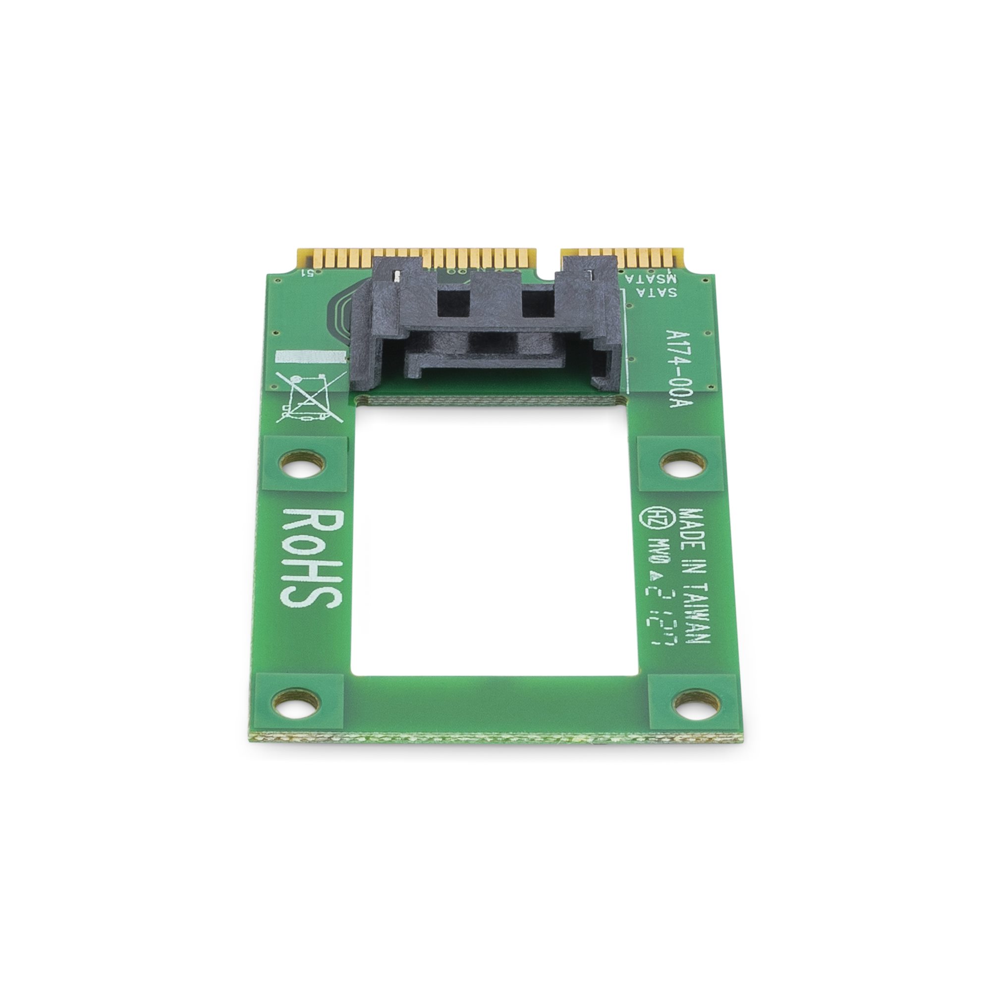 STARTECHCOM mSATA auf SATA Festplatten SSD Adapter Mini SerialATA zu SATA Konverter Festplatten Adapter Konverter