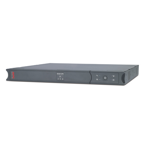 APC SmartUPS SC 450VA UPS rackmountable AC 230V 280Watt 450VA RS232 output connectors 4 1U gray