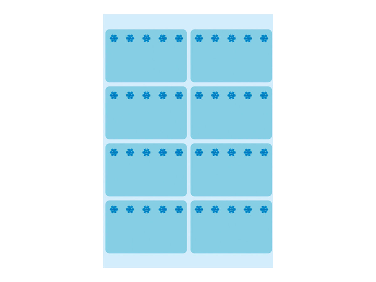 Herma Eiskristalle Tiefkühletiketten blau 40,0 x 26,0 mm 6 Blatt