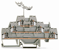 Wago Dreistockklemme 280-549 grau Wago Dreistockklemme 280-549 grau