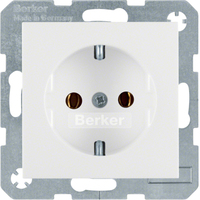 Berker Steckdose SCHUKO 47431909 polarweiss matt Berker Steckdose SCHUKO 47431909 polarweiss matt